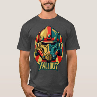 Illustration Fallout Helmet T Shirt