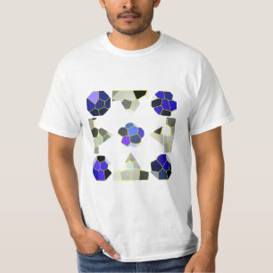 Illustration Finare-former, Grått och blått färg T Shirt