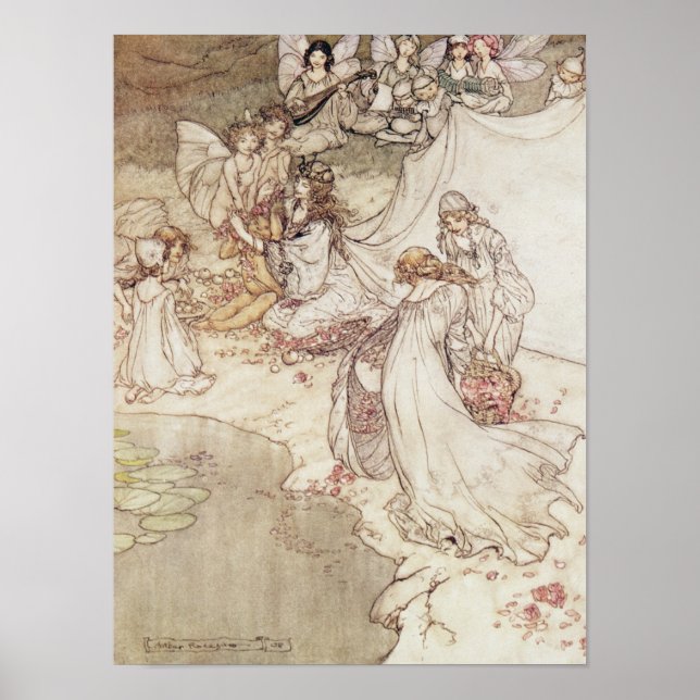Illustration for a Fairy Tale Poster (Framsidan)