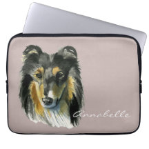 Illustration för Colliehundvattenfärg