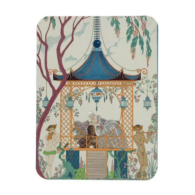 Illustration for "Fetes Galantes" av Paul Verlaine Magnet (Vertikal)