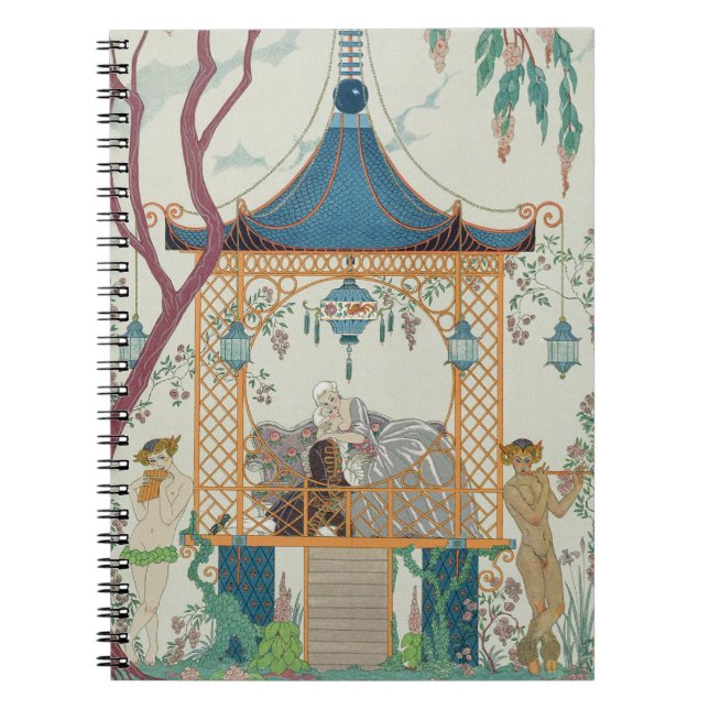 Illustration för "Fetes Galantes" vid Paul Anteckningsbok Med Spiral (Framsidan)