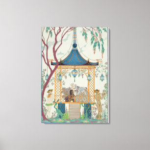 Illustration för "Fetes Galantes" vid Paul Canvastryck