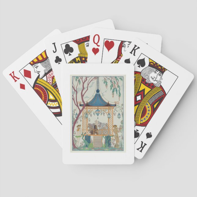 Illustration för "Fetes Galantes" vid Paul Casinokort (Baksidan)