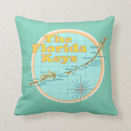 Illustration för Florida nyckelkarta Kudde