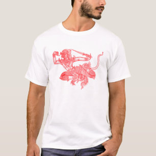 Illustration för Hanuman vintagebok Tee