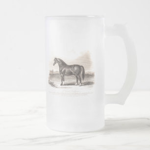 Illustration för häst för hingst för frostat ölglas
