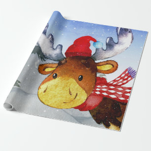Illustration för hjort för vänner för presentpapper