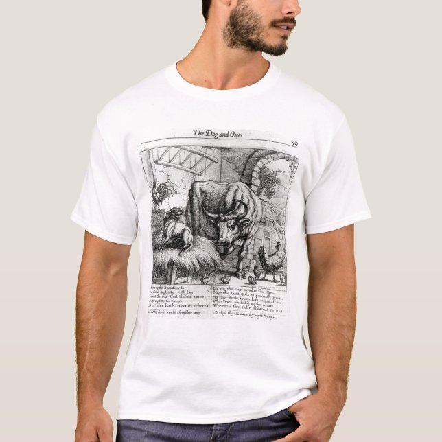Illustration för 'hunden och Ox'en Tee (Framsida)