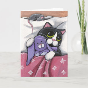 Illustration för kanin för katt och för leksak för kort