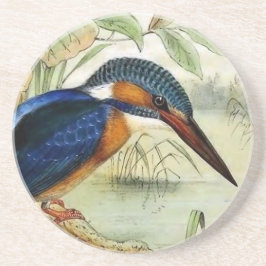 Illustration för Kingfishervintagefågel Underlägg