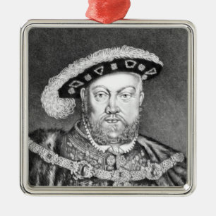 Illustration för kung Henry VIII Julgransprydnad Metall