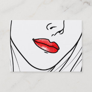 Illustration för Makeupkonstnär Visitkort