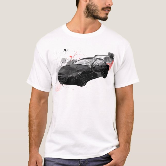 illustration för maseratigt-bil t shirt (Framsida)