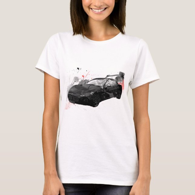 illustration för maseratigt-bil tee shirt (Framsida)