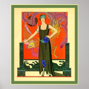 Illustration för mode för vintage för LaBelle~ Poster