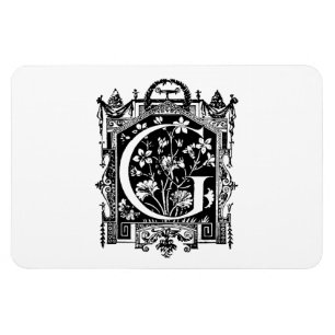 Illustration för Monogram för G för Magnet