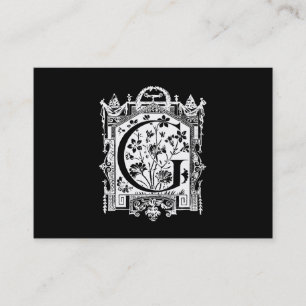 Illustration för Monogram för G för Visitkort