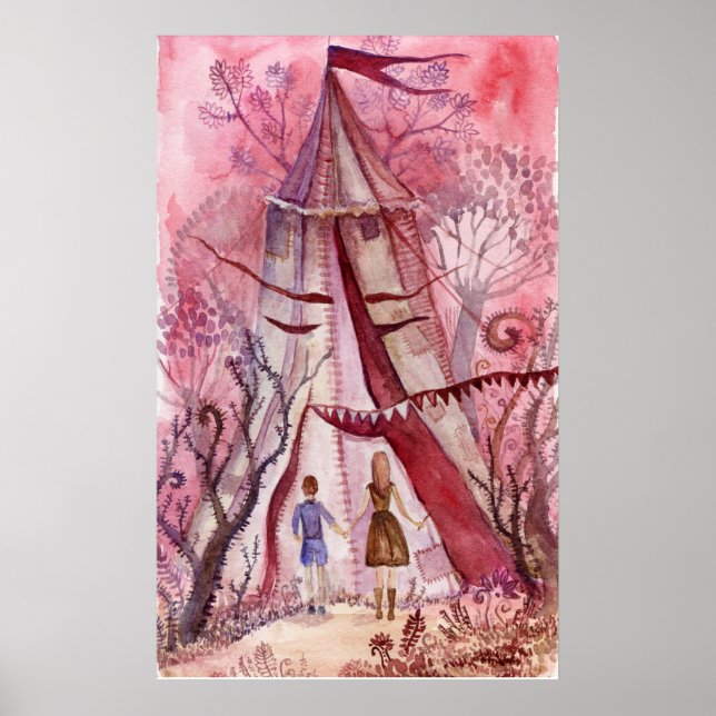 Illustration för Neil Gaiman bok Poster (Framsidan)