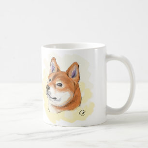 Illustration för Shiba Inu kärlek Kaffemugg