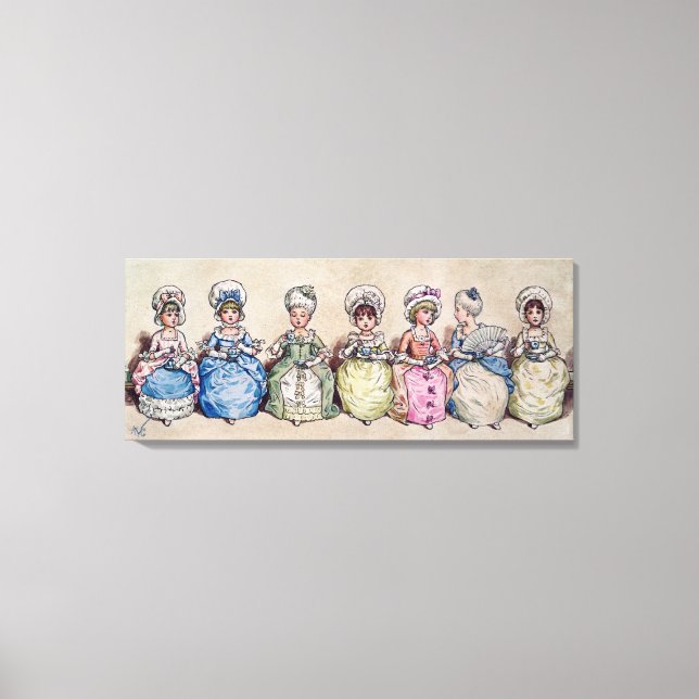 Illustration for 'St. Valentines day", 1914 Canvastryck (Framsida)