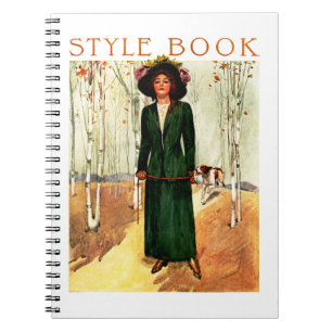 Illustration för stilbokmode anteckningsbok