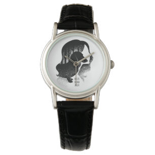 Illustration för taxmammaDotwork Pointillism Armbandsur