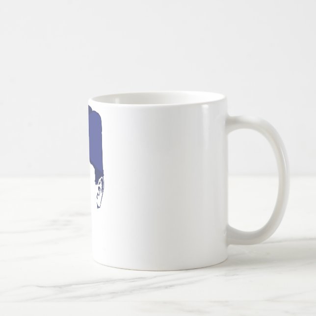 Illustration för Tito josipBroz porträtt Kaffemugg (Höger)