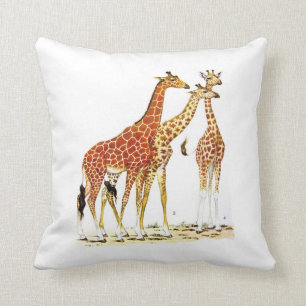 Illustration för tre giraff kudde