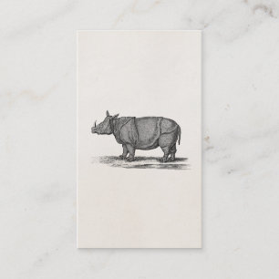 Illustration för vintage1800snoshörning - visitkort