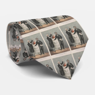 Illustration för vintageamerikanfounding fathers slips