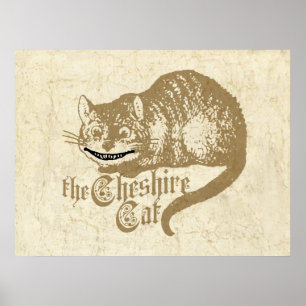 Illustration för vintageCheshire katt Poster