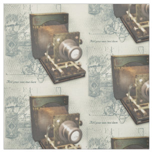 Illustration för vintagefotografikamera tyg