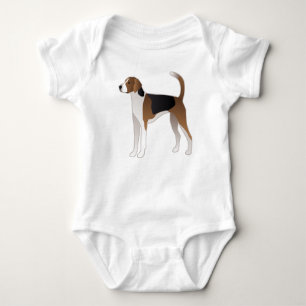 Illustration från American Foxhound Basic Hund ave Tröja