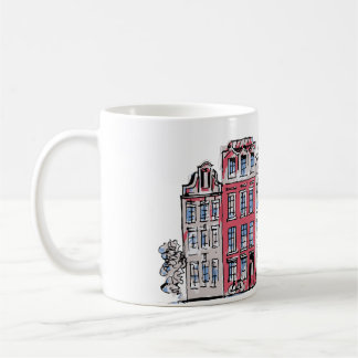Illustration från Amsterdam Byggnad Mugg