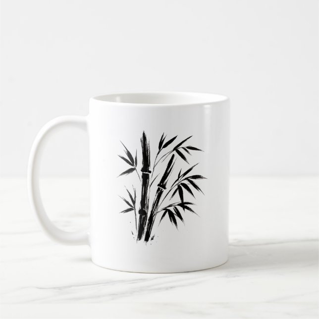 Illustration från Bamboo Bläck - Zen Coffee Mugg (Vänster)