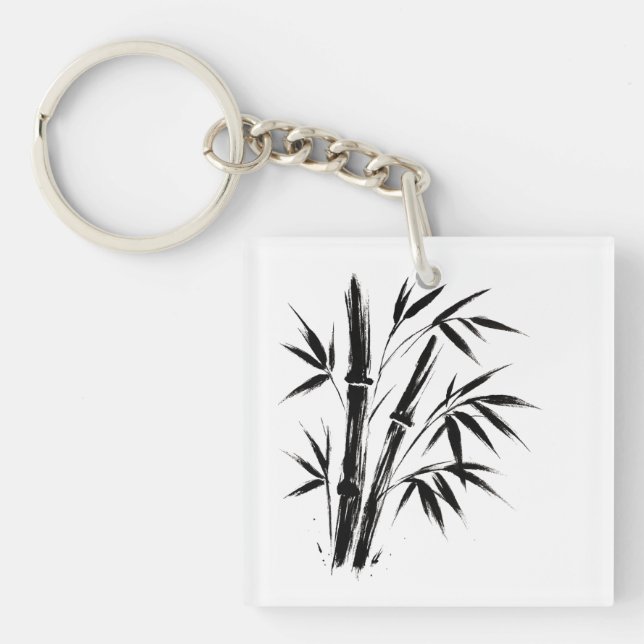 Illustration från Bamboo Bläck - Zen Nyckelring (Framsidan)