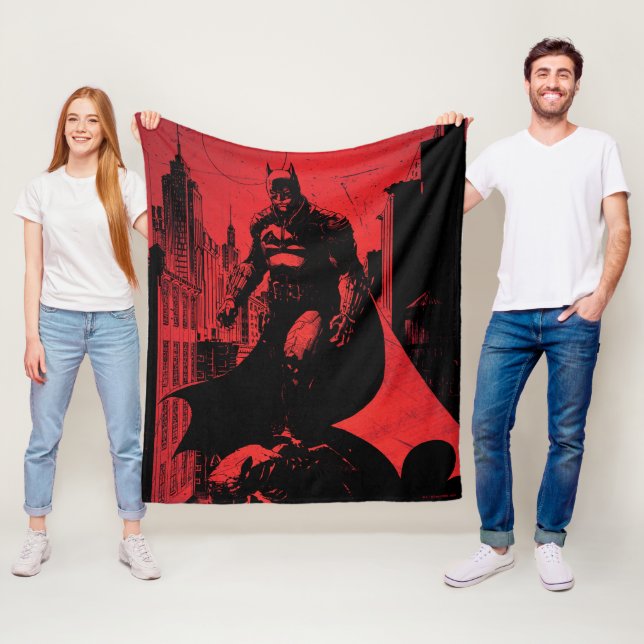 Illustration från Batman Tecknad Bok Fleecefilt (På plats)