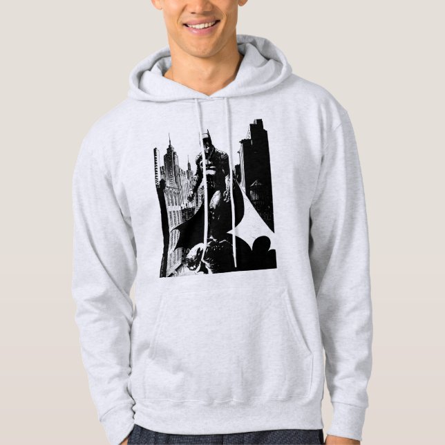 Illustration från Batman Tecknad Bok Hoodie (Framsida)