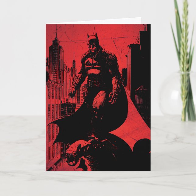 Illustration från Batman Tecknad Bok Kort (Framsida)