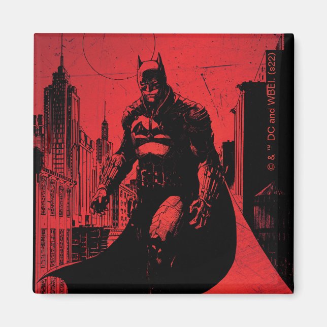 Illustration från Batman Tecknad Bok Magnet (Framsidan)