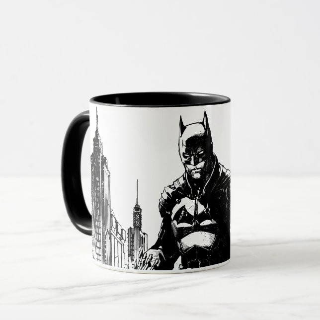 Illustration från Batman Tecknad Bok Mugg (Framsida vänster)