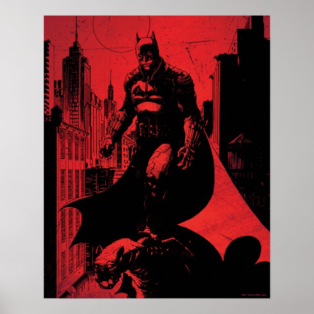 Illustration från Batman Tecknad Bok Poster (Framsidan)