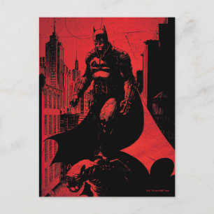 Illustration från Batman Tecknad Bok Vykort