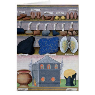Illustration från Bok of Simple Medicines 2 Hälsningskort