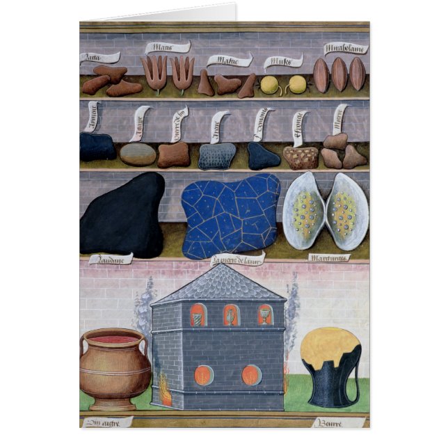 Illustration från Bok of Simple Medicines 2 Hälsningskort (Framsidan)