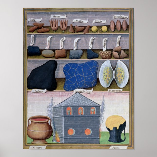 Illustration från "Bok of Simple Medicines" Poster (Framsidan)