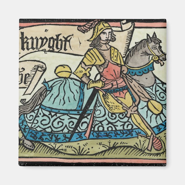 Illustration från Canterbury Tales Magnet (Framsidan)