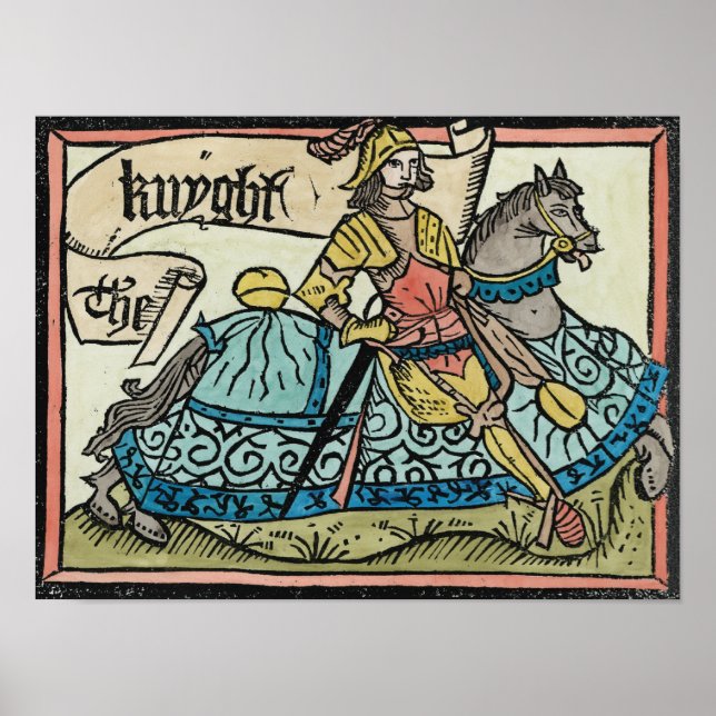 Illustration från Canterbury Tales Poster (Framsidan)