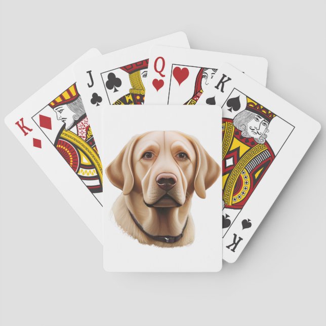 Illustration från Classic Labrador Retriever Casinokort (Baksidan)